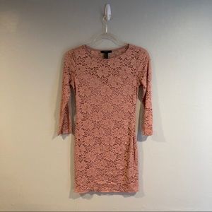 Lace long sleeve cocktail dress